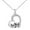 Silver, variant on LNM0QLPDBS Gifts for Women Cute Animal Heart Necklace for Women I Love You forever Mother and Daughter Panda Necklace Silver Panda Rhinestone Necklace Charm Necklace