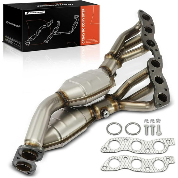 A-Premium Exhaust Manifold Catalytic Converter Kit Direct-Fit Compatible with Lexus IS300 2001-2005 3.0L, GS300 1998-2005 3.0L, SC300 1998-2000 3.0L & Toyota Supra 1998 3.0L, EPA Compliant