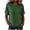 03# Green, variant on Women's Linen Tops Crew Neck Short Sleeve Relaxed Fit Solid Color Stretchable Summer Loose Dolman Drop Shoulder Blouse Casual Party Tunic Top S-2XL
