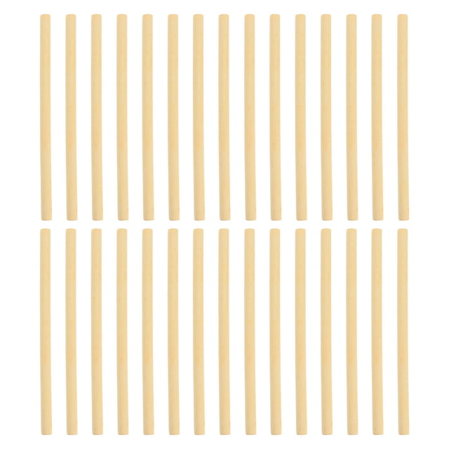 Weiweiguan 100pcs Mini Tapestry Wooden Rods Handcraft DIY Accessories DIY Wooden Rods
