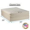 Dream Sleep Tomorrow's Dream Medium Firm Mattress Set with Bed Frame Included - Sleep System Support, Innerspring Coils, PillowTop, Orthopedic and Longlasting (Queen 60"x80"x10")