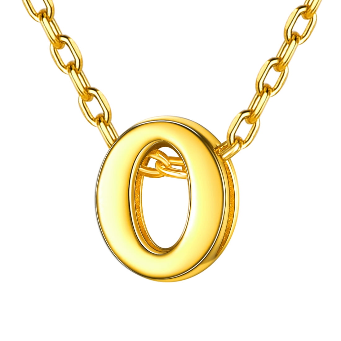 ChicSilver Sterling Silver Necklace for Teen Girls Gold Plated Small