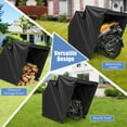 thumbnail image 6 of Costway 11.2' x 4.5' x 6.3' Waterproof Motorbike Storage Tent Outdoor Motorcycle Shelter, 6 of 11
