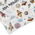 thumbnail image 3 of Customizaholic Custom Space Adventure Blanket with Personalized Name, Fun Rocket and Planet Design, Soft Cozy Throw, 3 of 8