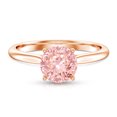 thumbnail image 5 of Rosec Jewels 2 Ct IGI Certified Lab Grown Pink Diamond Engagement Ring - VS1 Grade, 10K Rose Gold, US 8.00, 5 of 9