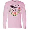 thumbnail image 3 of Inktastic Blessed to Be a Gigi with Pink Flowers Long Sleeve T-Shirt, 3 of 5