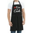 thumbnail image 5 of sidao Funny Aprons for Women Men - Kiss the Cook Apron - Funny Chef Cooking BBQ Grill Aprons with 2 Pockets - Birthday Mothers Day Gifts for Mom, Wife - Fathers Day Christmas Gifts for Dad, Husband, 5 of 6