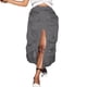 thumbnail image 1 of Gibobby faldas largas de mujer casuales grande de color sólido para mujer Media falda Bolsillo grande Cintura elástica Dividida Media falda(Gris, L), 1 of 5