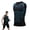 Black, variant on V Boost V2 Compression Shirt Men, Shaping Sleeveless Vest, Sport Running Moisture-Wicking Dry Fit Breathable Gym Shirt