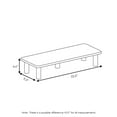 thumbnail image 2 of Furinno Turn N Tube Corner Design Tool Free Assembly Monitor Riser Stand, French Oak/Black, 2 of 4