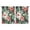 Floral Print, variant on Calm Botanical Room Curtains 2 Panels 42x54 Inch, Rod Pocket Blackout Drapes for Bedroom and Gentle Sun Filter