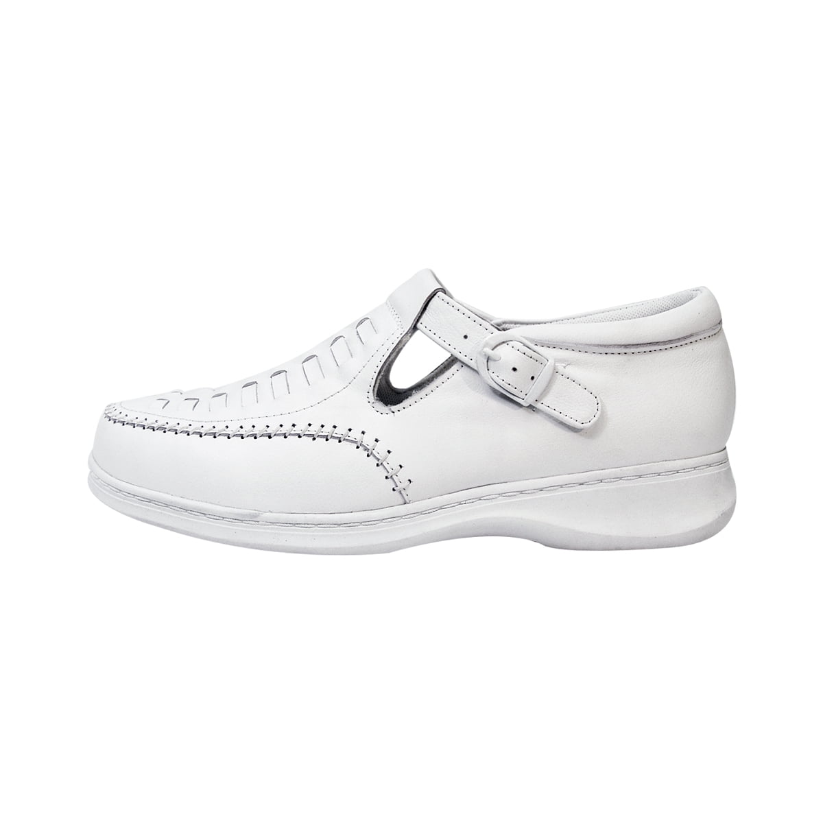 24 HOUR COMFORT Chloe Wide Width Professional Sleek Shoe WHITE 6