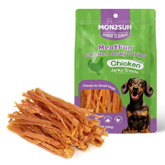 MON2SUN Chicken Jerky Strips Small Dog Treats, 10.5 oz
