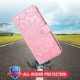 thumbnail image 5 of ZHAOCHENG Funda para Samsung Galaxy A51 con tarjetero RFID, tapa tipo libro, magnética, de poliuretano, color negro, 5 of 5