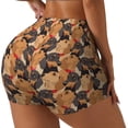 thumbnail image 2 of Fotbe Dog Seamless Shorts, Womens Workout Shorts High Waist Stretch Booty Short for Gym/Yoga/Running/Biking-, 2 of 9