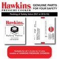 thumbnail image 3 of Válvula de seguridad Hawkins de aluminio para ollas de presión de 1.5 a 14 L, 3 of 8