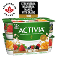 thumbnail image 2 of Activia Probiotic Yogurt, Fibre, Strawberry, Wildberry, Mango, 12x95g, 2 of 7