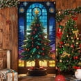 thumbnail image 4 of YIKA 35 X 71 Inch Christmas Door Cover - Santa Claus Pattern - Christmas Day Door Decoration - Festival Party Decoration Christmas Decorations B, 4 of 6