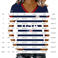 thumbnail image 3 of MEICHEN Women's Short Sleeve Patriotic Graphic Tee Us 250th Anniversary Print V Neck T Shirt Summer Casual Top Blouse, 3 of 7