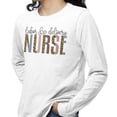 thumbnail image 2 of Labor and Delivery Nurse Leopard Print Long Sleeve Shirt Unisex Large White, 2 of 5