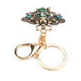 thumbnail image 3 of Bee Keychain, Shiny Color Alloy Rhinestone Compact Portable Cute Style Sparkling Keyring  For Gift Champagne,Green,Purple, 3 of 8