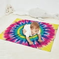 thumbnail image 2 of Colorful Rainbow Tie Dye Spiral Pattern Blanket,Comfortable Soft Flannel Throw Blanket,All Season,Warm Lightweight Blankets for Sofa Bed Couch Living Room Chair,30"x40", 2 of 4