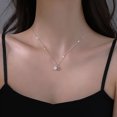 thumbnail image 3 of Hot 925 Sterling Silver Plated Necklace Versatile Single Sparkling AAA Zircon Clavicle Chain for Women Wedding Jewelry Wholesale, 3 of 5