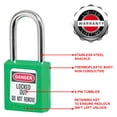 thumbnail image 4 of Candado de Seguridad Master Lock 410GRN Verde con Arco de 6 mm, 4 of 9