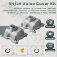 thumbnail image 7 of Upgraded Aluminum Alloy MIU11645A MIU11644 RH/LH Valve Cover Kit for John-Deere 425 445 455 GX345 2500 4X2 HPX XUV620i Lawn Garden Tractor, Replacs MIU11646 M146884 M146888, 7 of 7