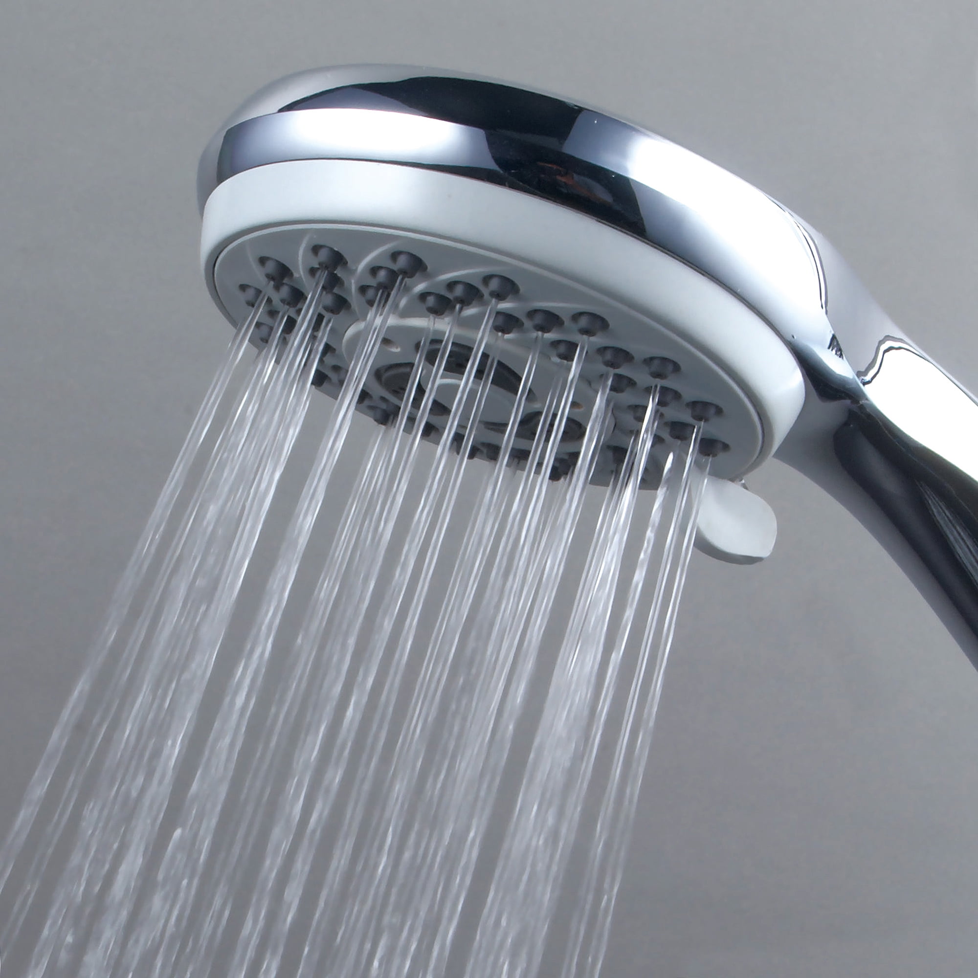 PowerSpa Drill-Free 18" Stainless Steel 3-Way Shower Slide Bar Combo, Chrome