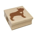 thumbnail image 1 of French Bulldog Dog with Heart Square Rubber Stamp Stamping Scrapbooking Crafting - Small 1.25in, 1 of 7