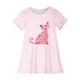 thumbnail image 3 of RXIRUCGD 2025 Vêtements d'Été pour Enfants 3-12 Ans Mode Imprimée Pyjama Rêveur Mi-Mollet Chemise de Nuit, 3 of 3