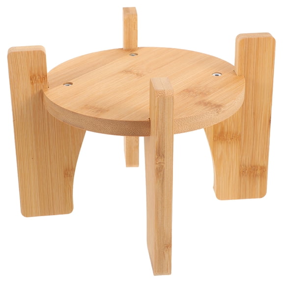 NIAIZEK Solid Wood Display Stand for Flower Pots, Drinks Dispenser, and Storage Holder - Organizer for Home and Garden