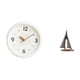 thumbnail image 1 of Reloj de pared moderno con forma de velero. Decoración para colgar en la pared. Reloj redondo, silencioso, sin tictac, con números . Figura dec, 1 of 7