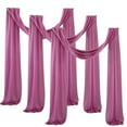 thumbnail image 1 of LCXmlly Roasting Pan Wedding Arch Drape Fabric Long 3 Panels Wide Sheer Wrinkle Free Soft Party Backdrop Drapery, 1 of 6