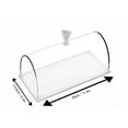 thumbnail image 3 of Rectangular Acrylic Tray and Cake Dome, 11 Inches Long, Set of 2, 3 of 3