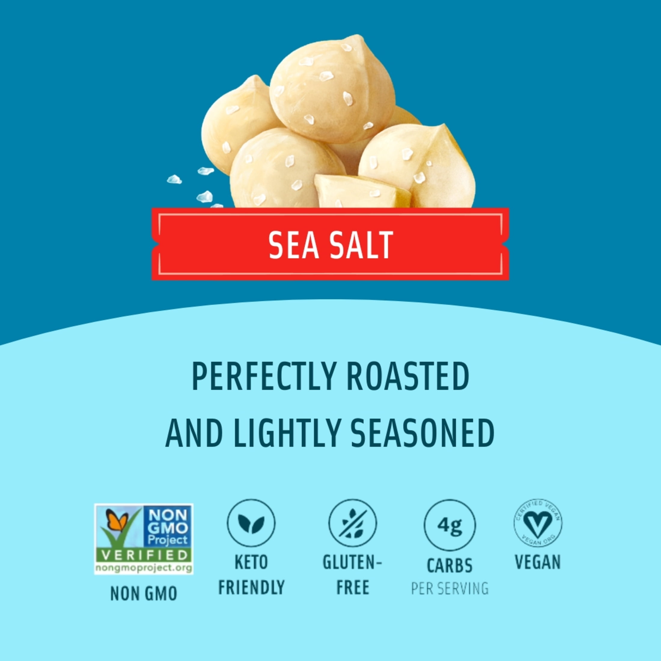 (2 pack) Mauna Loa Sea Salt Macadamia Nuts - 4oz Bag
