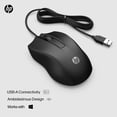thumbnail image 2 of Mouse HP Wired 100 Precise Optical Sensor 1600 DPI USB, 2 of 8