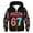 Black, variant on 67 shirt G'irls Cartoon Print Hooded Zip Up Jacket Long Sleeve Athletic Outerwear For K'ids Casual Warm Lined Coat