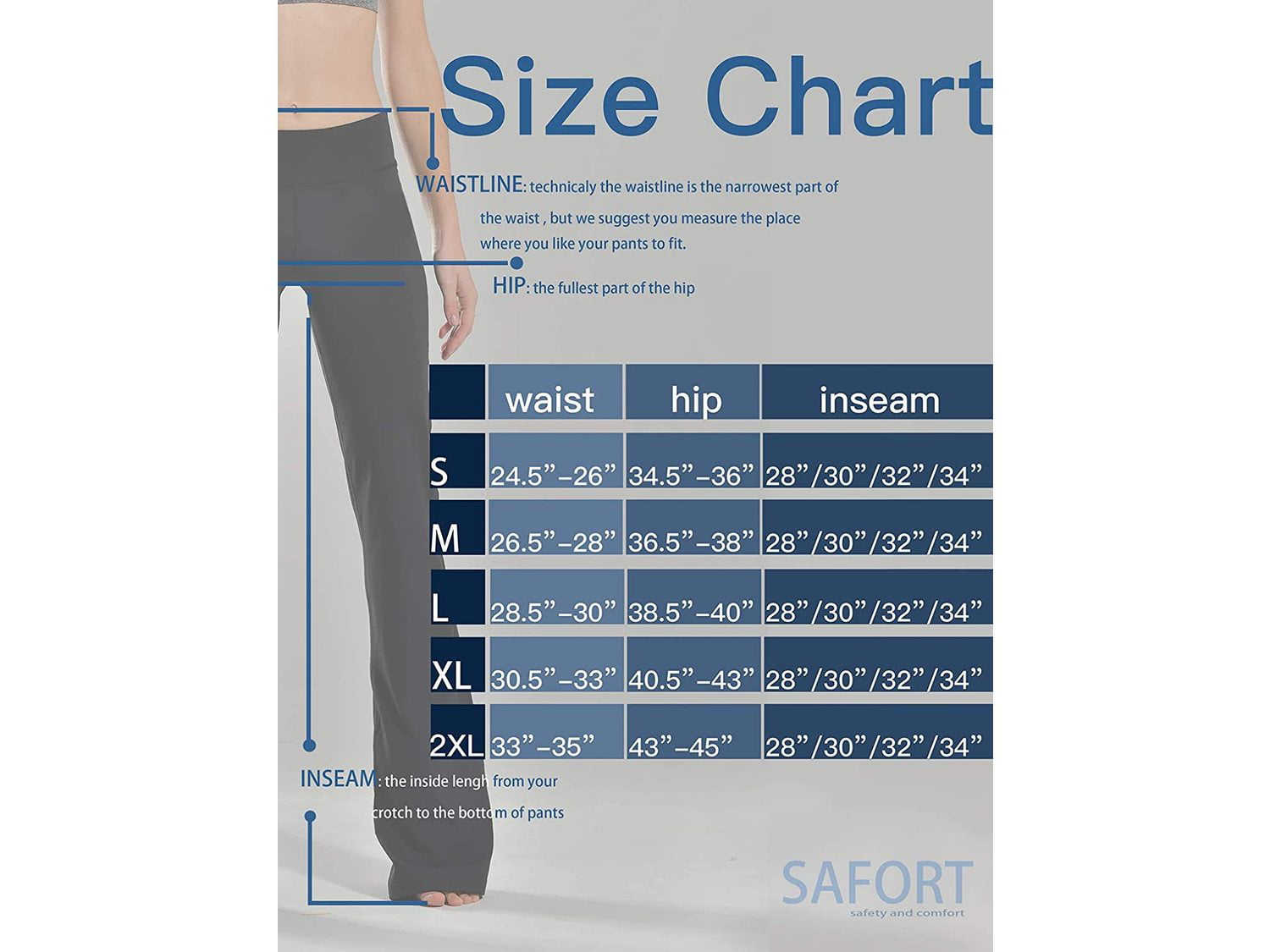 Workout Pants Safort 28 30 32 34 Inseam Regular Tall Dress Bootcut Yoga Pants