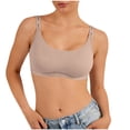 thumbnail image 5 of Seamless Bra For Women, Solid Color Wire-Free Design with Adjustable Letter Straps, Lifting Soft Support for Everyday Wear, 5 of 5