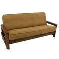 thumbnail image 2 of Solid Microsuede Double Corded 8 to 9-inch Full Futon Cover - Sage Green, 2 of 2