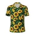 thumbnail image 2 of Daiia Sunflower 1 Pattern Men’s Polo Shirts,Solid Deck Shirt,Classic Fit, Breathable Cotton Polo for Casual and Sport Wear-4X-Large, 2 of 7