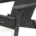 thumbnail image 6 of Jasper Outdoor Acacia Wood 4 Seater Adirondack Chair Set with Fire Pit, Dark Gray and Gray, 6 of 13