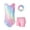 A-Pink B, variant on Gymnastics Leotards for Girls Sparkle Hollow Back One-piece Design Leotards for Girls Gymnastics