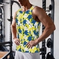 thumbnail image 5 of Pofeuu Lilies Flowers Print Men's Workout Tank Tops Sleeveless Muscle Gym Shirt Quick Dry-Large, 5 of 7