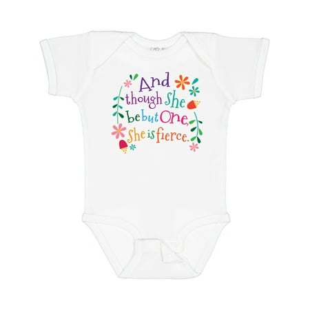 

Inktastic 1st Birthday 1 Year Old Girl She is Fierce Gift Baby Girl Bodysuit