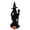 C003- Multicolor (Trident Scepter), variant on Gothic Home Decor, Indoor Halloween Decorations, Haunted House Decorations, Halloween Decor Indoor Aesthetic, 6X3 Inch Resin Black Witch Statue with Staff and Smiling Pumpkin,