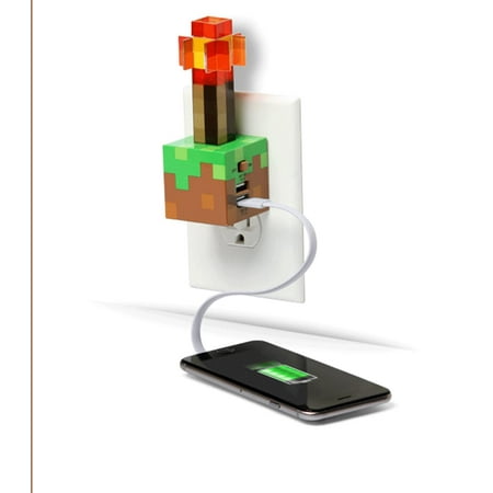 Minecraft Redstone Torch USB Wall Charger