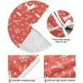 thumbnail image 2 of FMSHPON Christmas Texture Xmas Christmas Tree Skirt Stand Mat for Holiday Party Decoration Indoor Outdoor 48 inches, 2 of 6